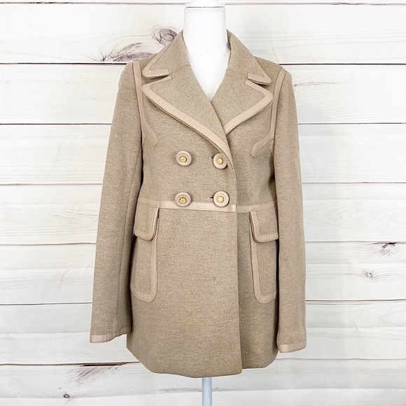 Anya Hindmarch Jackets & Blazers - 🌵 ANYA HINDMARCH Tan Cashmere Wool Coat Medium